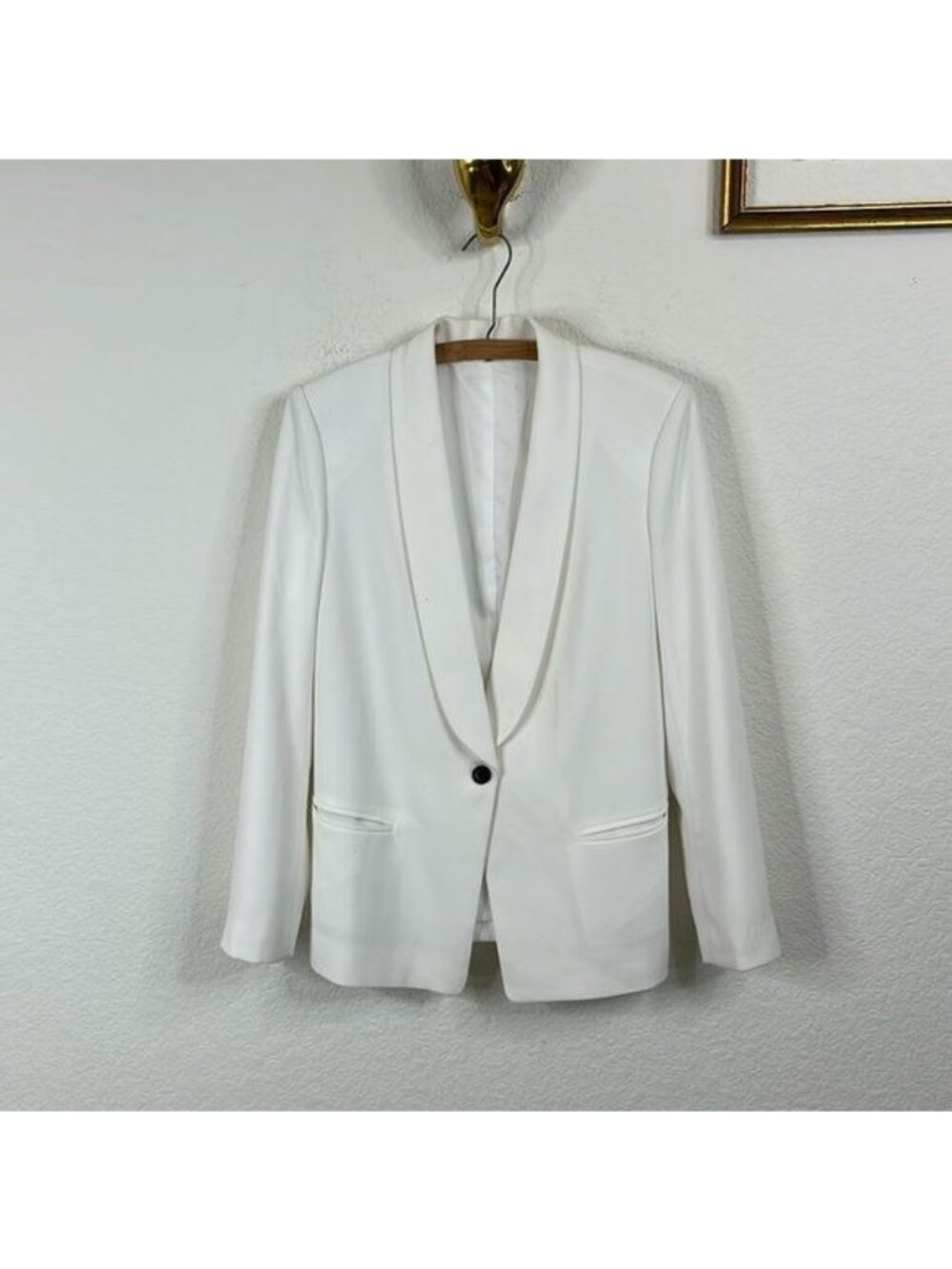 Polo Ralph Lauren White Women's Single Button Blazer